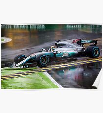 Lewis Hamilton Monza 2017 Poster