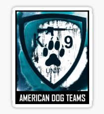 American Dog teams Sticker