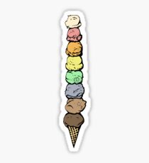 Giant Rainbow Ice Cream Cone - Single Sticker