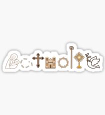 Religious Catholic Church Emblem Shirt Sticker