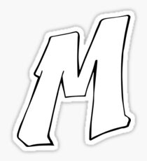 the letter m drawing stickers redbubble letter m drawing