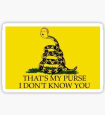 That's My Purse Libertarian Sticker