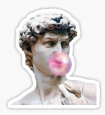 "Vaporwave" Bubblegum Statue Sticker