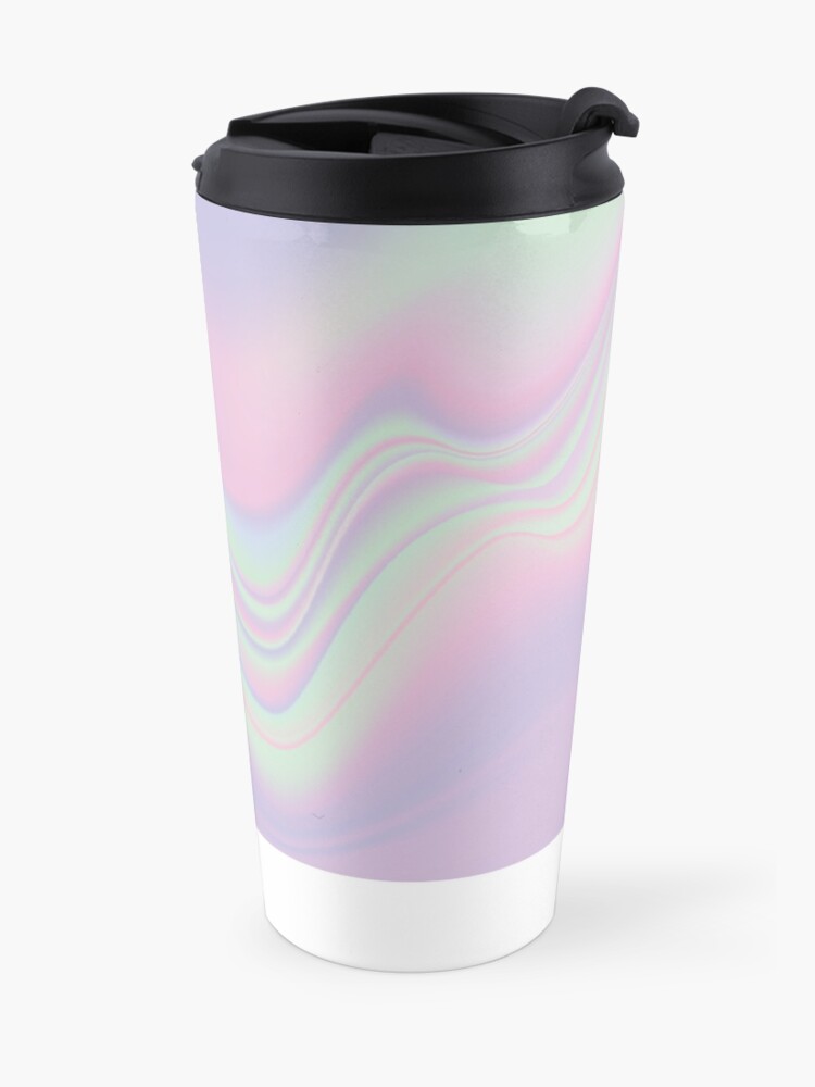Alternate view of H.I.P.A.B - Holographic Iridescent Pantone Aesthetic Background Travel Mug