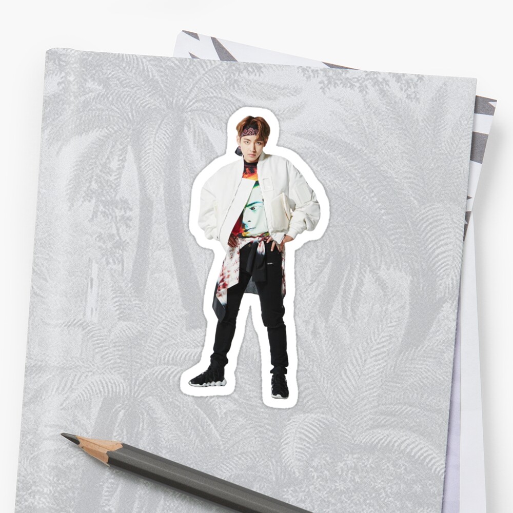 "BTS V STICKER" Sticker by lyshoseok | Redbubble