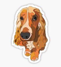 Spaniel #3 | Abstract Print Sticker