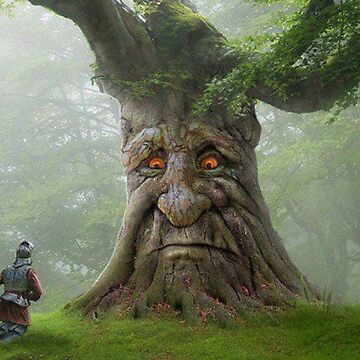 Buff Wise Mystical Tree Meme Sticker for Sale by Rezzhul