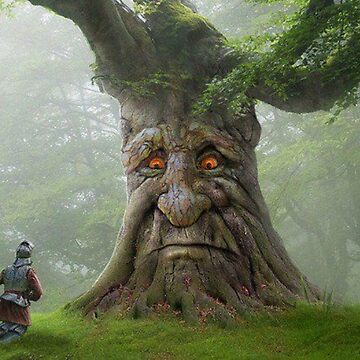 Wise Mystical Elucidative Tree and 50 Year Old Gamer Original Art