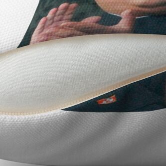 Alternate view of Nicolas Cage/Kim Jong-Un Throw Pillow