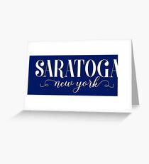 Saratoga, New York Geofilter Greeting Card