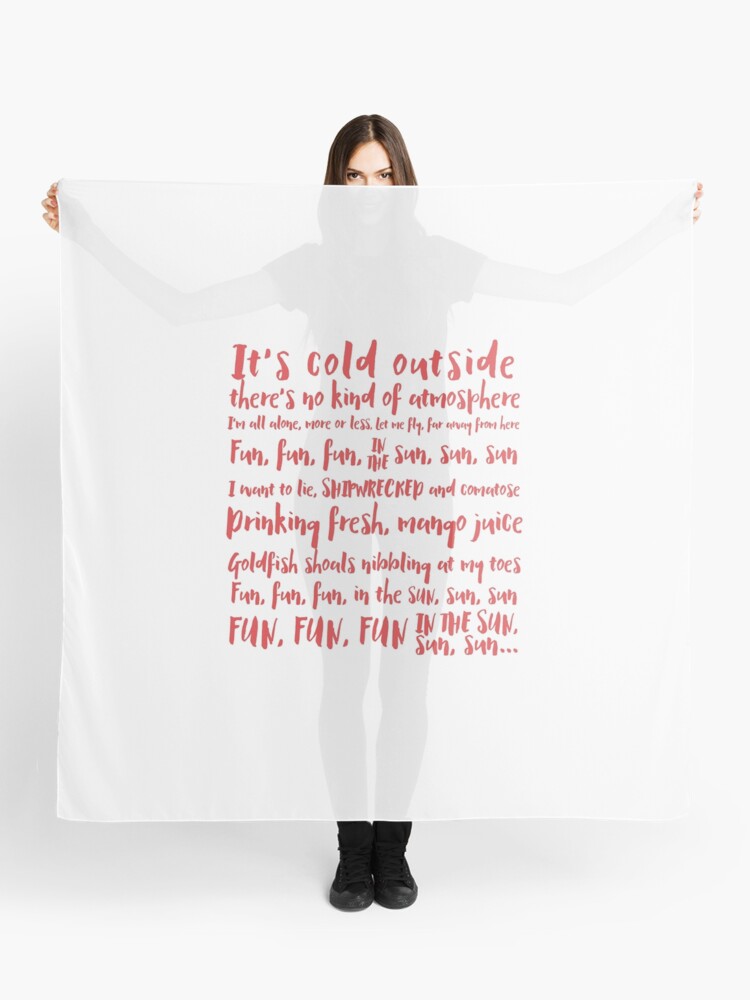 Red Dwarf Lyrics Scarf By Comedyquotes Redbubble