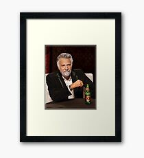 The Most Interesting Man in the World Framed Print