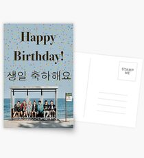 BTS Birthday Card Postcards