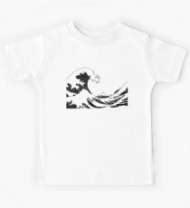 Hokusai - Great Wave interpretation - Vector Kids Tee