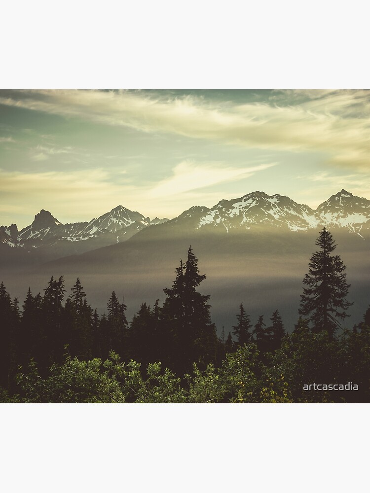 Pacific Northwest Sunrise - Northern Cascade Mountain Forest by artcascadia