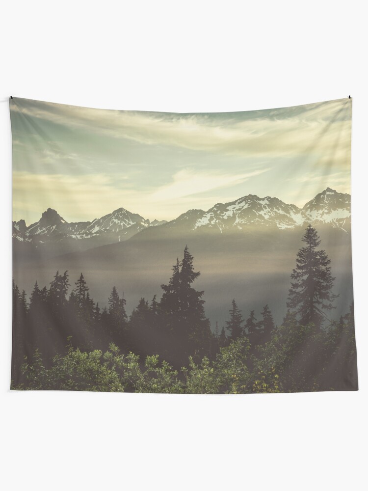 Alternate view of Pacific Northwest Sunrise - Northern Cascade Mountain Forest Tapestry