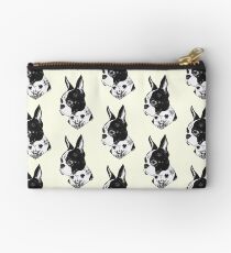 Tattooed Boston Terrier Zipper Pouch