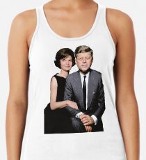 JFK and Jackie Racerback Tank Top