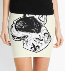 Tattooed French Bulldog Mini Skirt