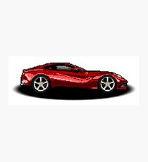 Ferrari F12 Berlinetta Pixel Car Photographic Print
