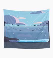 Sea Side Road Wall Tapestry