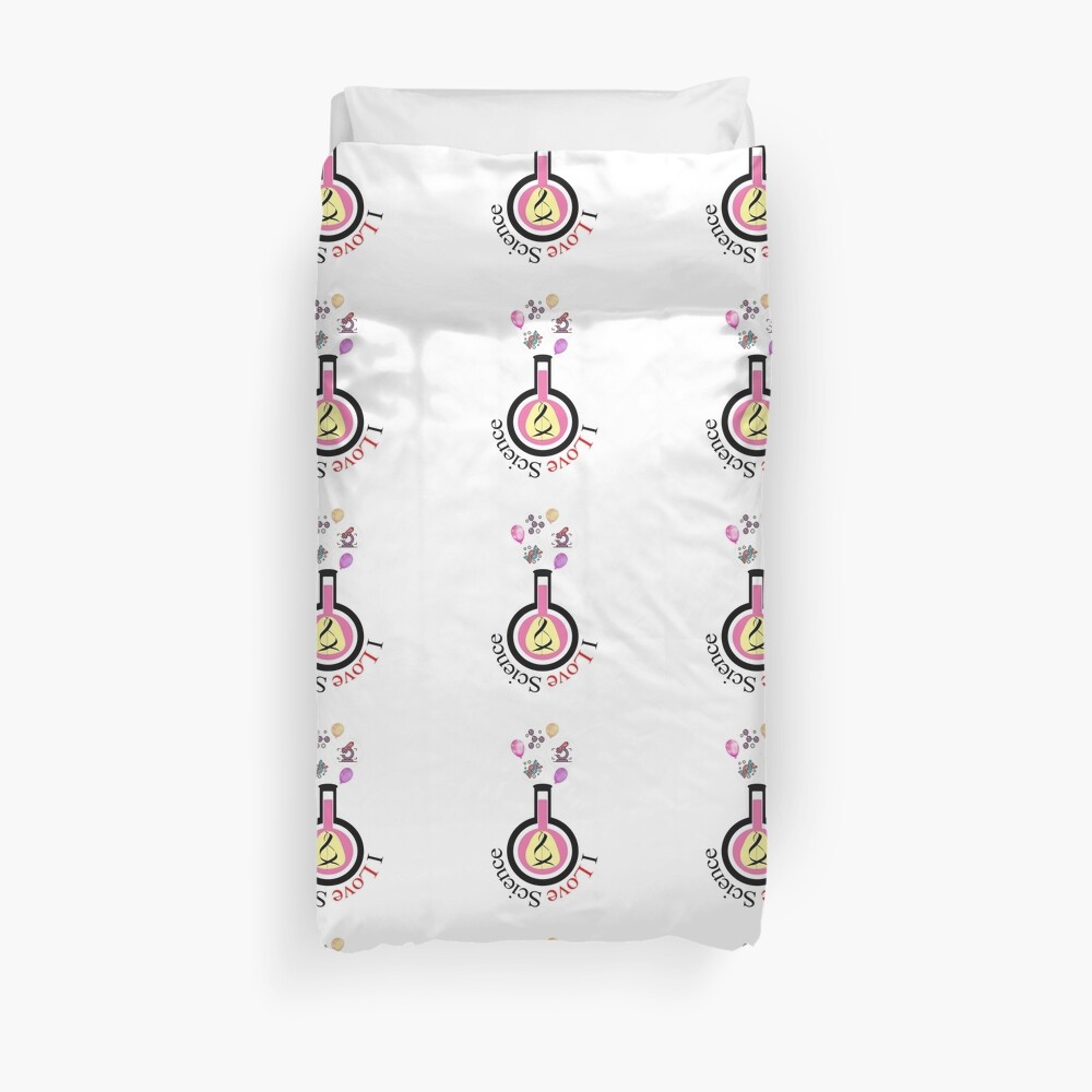 I Love Science Duvet Cover
