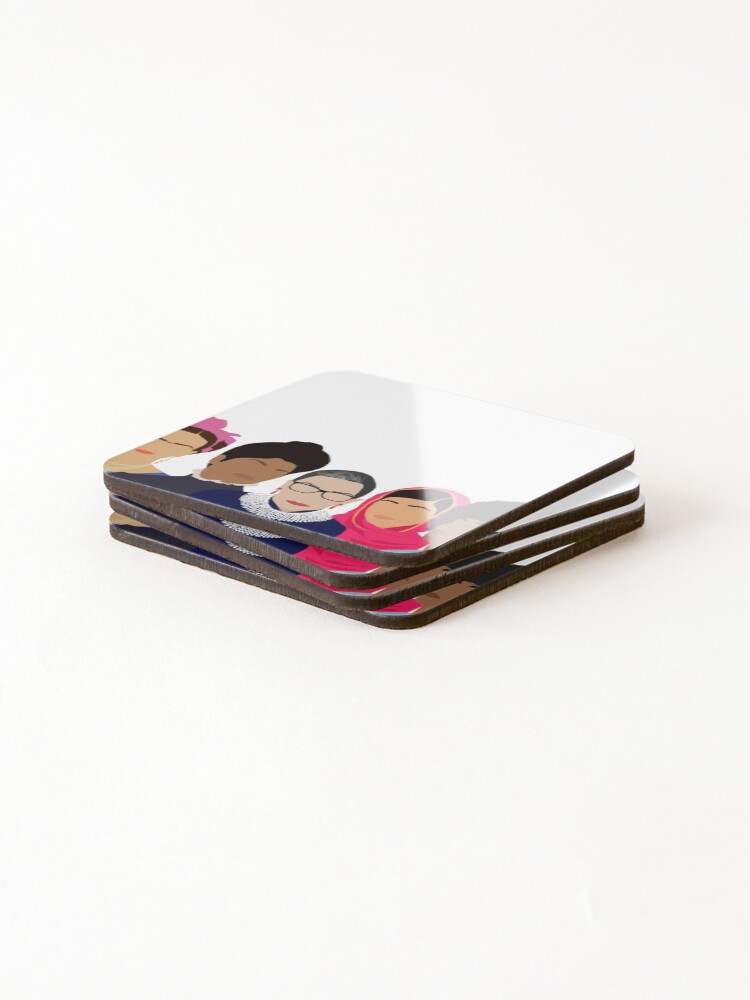 Alternate view of Feminist Girl Gang- Squad Goals Coasters (Set of 4)