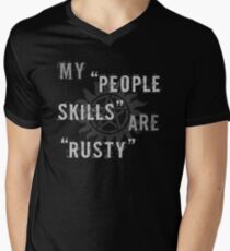Supernatural Castiel 'People Skills' T-Shirt Men's V-Neck T-Shirt