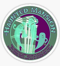 The Haunted Mansion (purple and green) Sticker