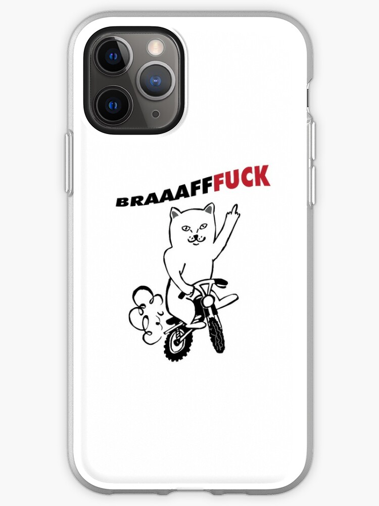  Cat  Middle  Finger  Braaaap iPhone Case  Cover by 