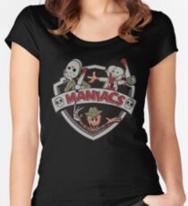 Die Maniacs Geschichten Tailliertes Rundhals-Shirt