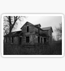 old creepy house Sticker