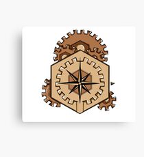 Compass of Cogs Canvas Print