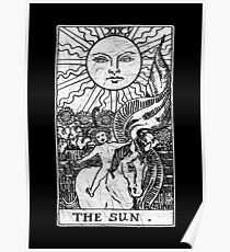 The Sun Tarot Card - Major Arcana - fortune telling - occult Poster