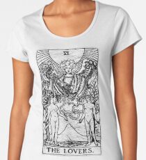 The Lovers Tarot Card - Major Arcana - fortune telling - occult Women's Premium T-Shirt