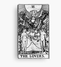 The Lovers Tarot Card - Major Arcana - fortune telling - occult Canvas Print