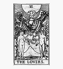 The Lovers Tarot Card - Major Arcana - fortune telling - occult Photographic Print