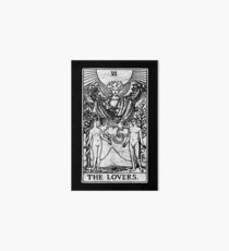 The Lovers Tarot Card - Major Arcana - fortune telling - occult Art Board