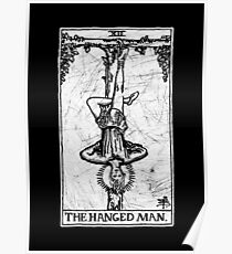 The Hanged Man Tarot Card - Major Arcana - fortune telling - occult Poster