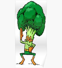 Foodietoon / Veggie Superheroes / Broccoli Nija Poster