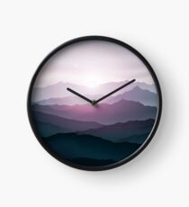 Mountain landscape Clock