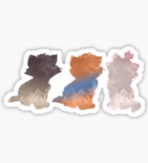 Kittens Inspired Silhouette Sticker