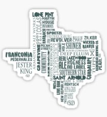 Texas Beer Lovers' Merch (dark turqouise) Sticker