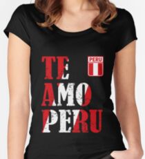 I love Peru - Te amo Peru T-shirt Women's Fitted Scoop T-Shirt