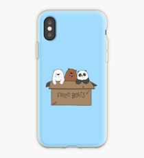 We Bare Bears Cartoon - Baby Bear Cubs Box - Grizz, Panda, Ice Bear iPhone Case