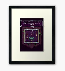 It's dangerous to go alone Framed Print