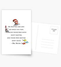 Dr Seuss quote Postcards