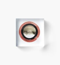 Circle Red Acrylblock