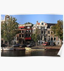 Amsterdam Canal Poster