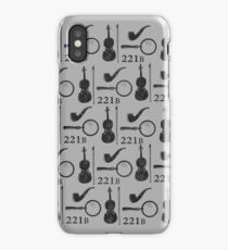Sherlock Holmes Pattern iPhone Case